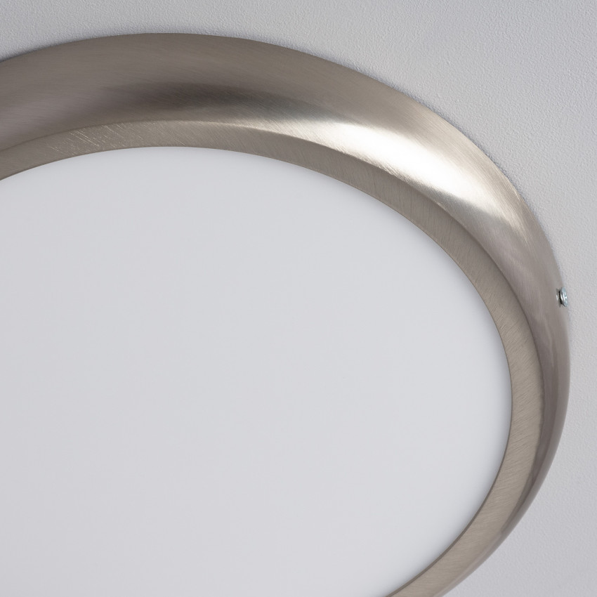 Product van Plafondlamp 24W LED Rond  Metaal Silver design  Ø300 mm