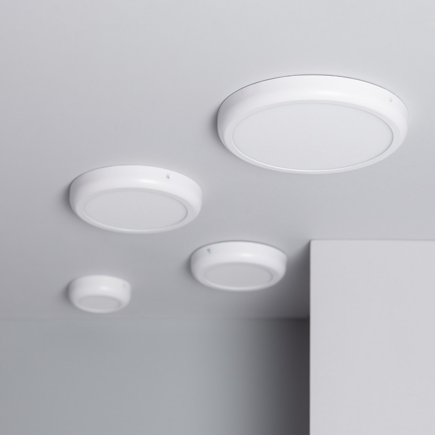 Prodotto da Plafoniera LED 18W Circolare Metallo Ø225 mm Design Bianco