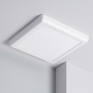 Přisazené Stropní Čtvercové 24W LED Svítidlo 300x300 mm Kovový s Bílým Designem