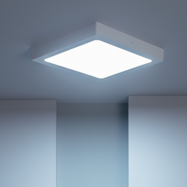 Plafonnier LED Moderne, Lampe de Plafond Carré Mode en Acrylique 24W,  Diamètre 24cm, éclairage pour Couloir Balcon Escalier, Blanche Froide 6000K  Blan