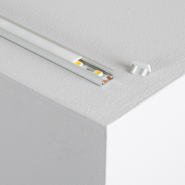 Profil Aluminiowy Natynkowy 1m z Osłoną Przezroczystą do Taśm LED do 10 mm