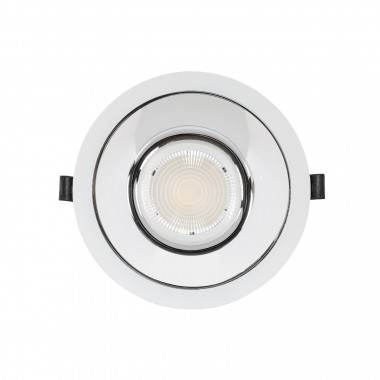 Produit de Spot Downlight LED Rond (UGR15) LuxPremium Blanc 25W LIFUD Coupe Ø140mm 