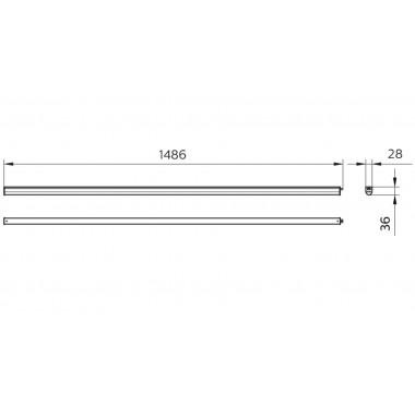 Product van Batten Ledinaire Linkable LED 34W 150cm PHILIPS BN021C
