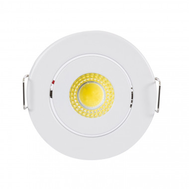Produkt od Stropní Podhledové Downlight LED Svítidlo 1W COB Kruhové Nastavitelné v Bílé Výřez Ø 45 mm