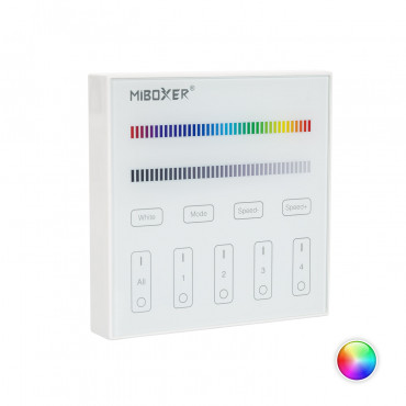 Product Télécommande Murale RF pour Variateur LED RGBW 4 Zones MiBoxer B3 