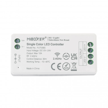 Produkt od Přijímač Jednobarevné 12/24V DC + Dálkový Ovladač RF MiBoxer