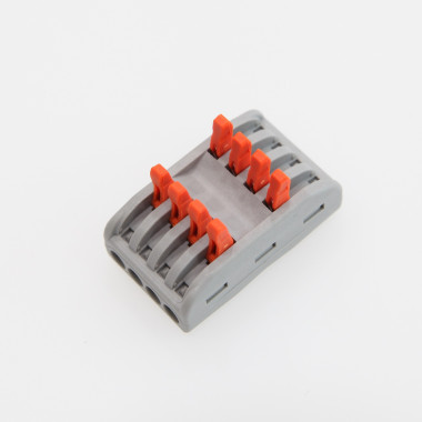 Produkt von 10 Pack Schnellverbinder 4 Eingänge und 4 Ausgänge SPL-4 zum Spleißen von Elektrokabeln mit 0,08–4 mm² 