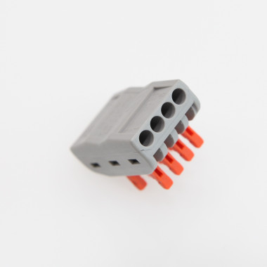 Product of Pack of 10u Quick Connectors with 4 Inputs and 4 Outputs SPL-4 for Splicing 0.08-4mm² Electrical Cable