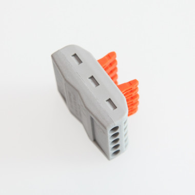 Product van Set van 5 snelkoppelingen 5 ingangen en 5 uitgangen SPL-5 voor elektrische kabel 0,08-4mm².