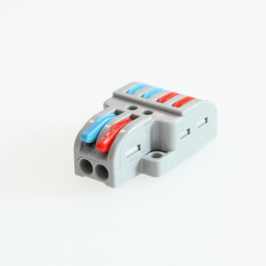 Product of Pack of 5u Quick Connectors with 4 Inputs and 2 Outputs SPL-42 for 0.08-4mm² Electrical Cable