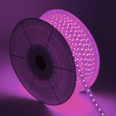LED strip Violet Dimbaar 220V AC SMD5050 60 LED/m 50m In te korten om de 100cm