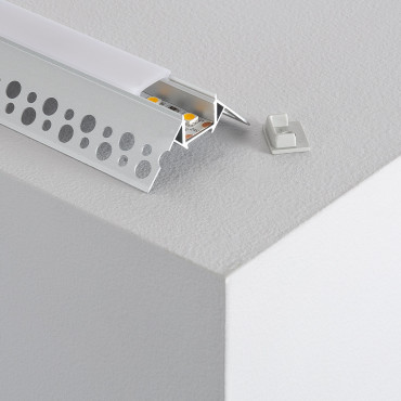 Profilé d'angle pour ruban LED en aluminium pour intérieur - ®