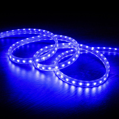 Product van LED Strip Dimbaar 220V AC 60 LED/m Blauw IP65 op Maat In te korten om de 100cm