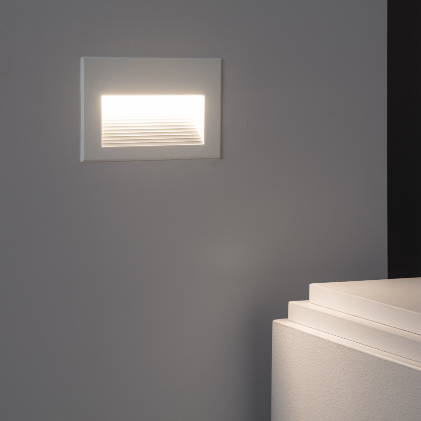 Product van Wandlamp Outdoor  Inbouw Goethe White Horizon 5W LED 
