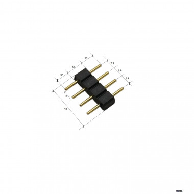 Product of 4 PIN Connector for 12V DC RGB LED Strips