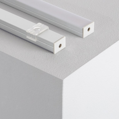 Product van Aluminium profiel met doorlopende afdekking voor LED strips tot 15mm