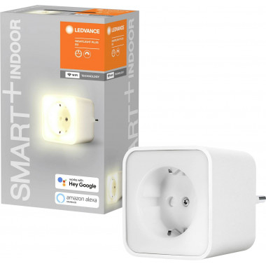Produkt von Steckdose mit integriertem Licht Typ F Schuko Smart + WiFi aufbau LEDVANCE 4058075570993
