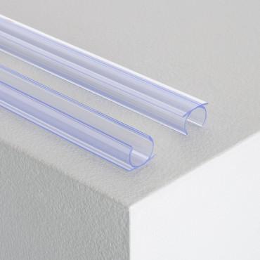 Product PVC profiel 1m  voor flexibele circulaire LED neonslang monocolor