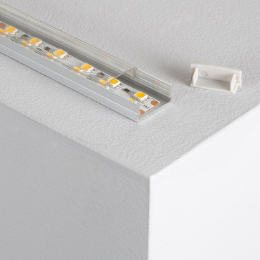Product Aluminium profiel met doorlopende cover voor dubbele LED strip