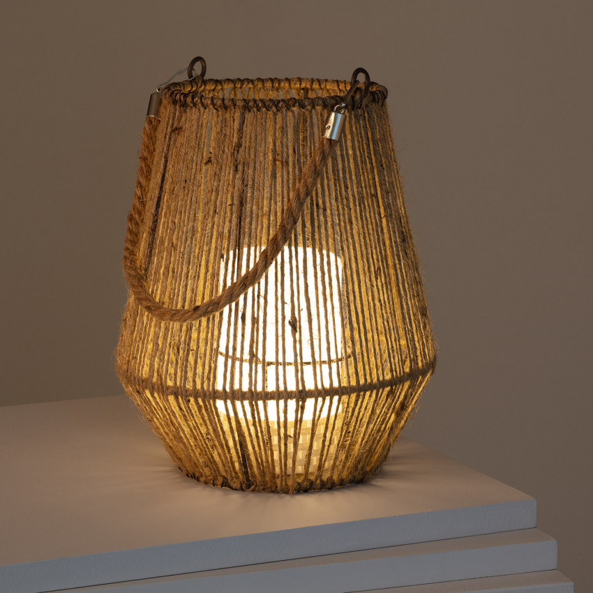 Produkt od Přenosná Venkovní Stolní LED Lampa z Přírodního Lana 3W Alguer 