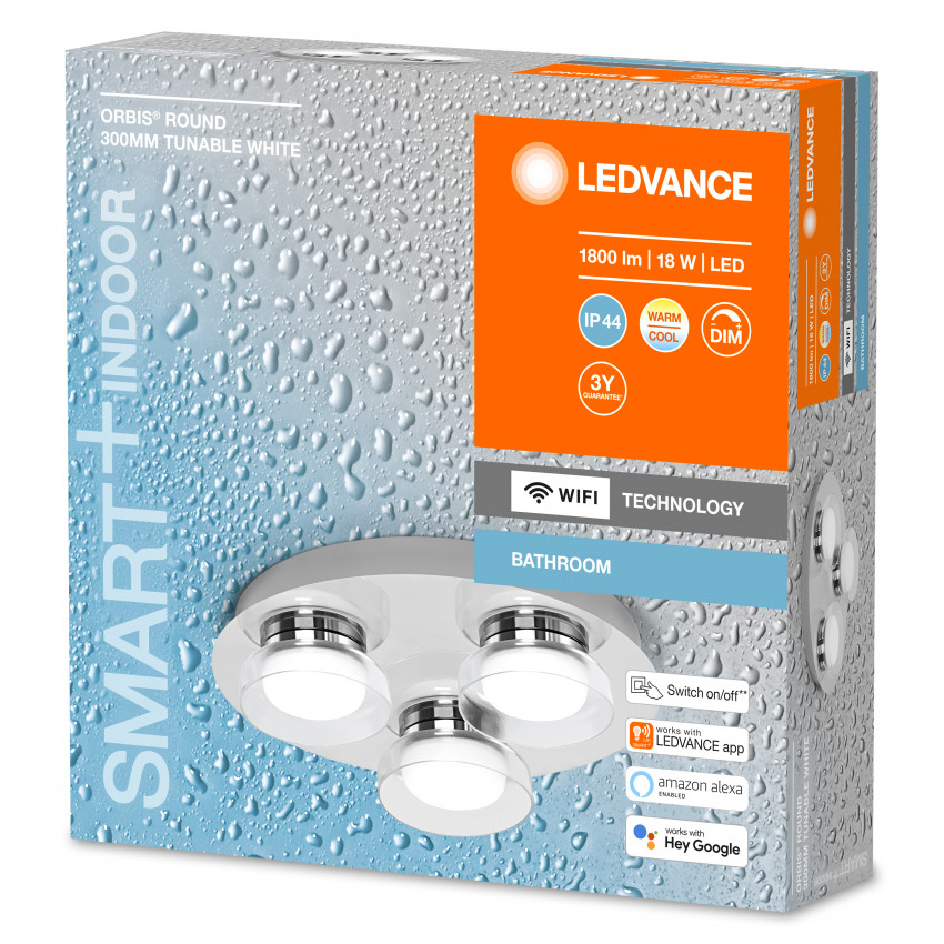 Product van Plafondlamp LED 18W Triple ORBIS IP44 LEDVANCE 4058075573741