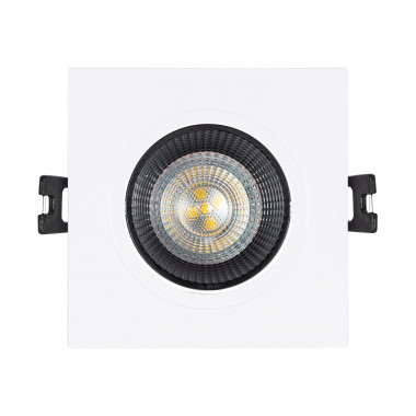 Produkt von Downlight-Ring Quadratisch Schwenkbar für LED-Glühbirne GU10 / GU5.3 Schnitt Ø80 mm