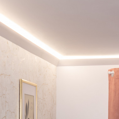 Moulure Diagonale Modern 2m pour Ruban LED