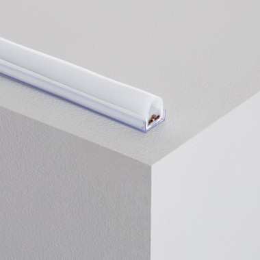1m PVC Profil pro Neon LED Jednobarevné 7.5 W/m 220V AC 120 LED/m Půlkruhové 180º IP67 Střih každých 100 cm
