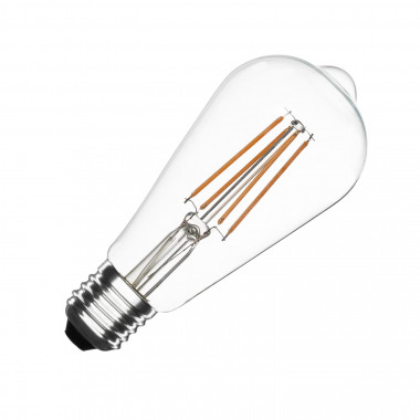 6W ST64 520lm E27 LED Filament Bulb