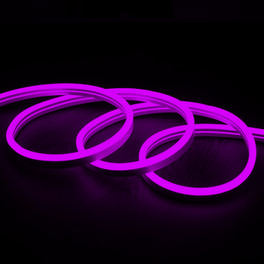 Striscia LED Neon 11 W/m RGB 220V AC 60 LED/m Semicircolare 180º IP67  Taglio su Misura ad ogni 100 cm - Ledkia