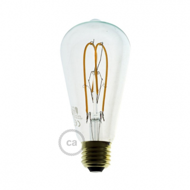 LED-Glühbirne Filament  E27 5W 280 lm ST64 Dimmbar Edison Creative-Cables DL700143