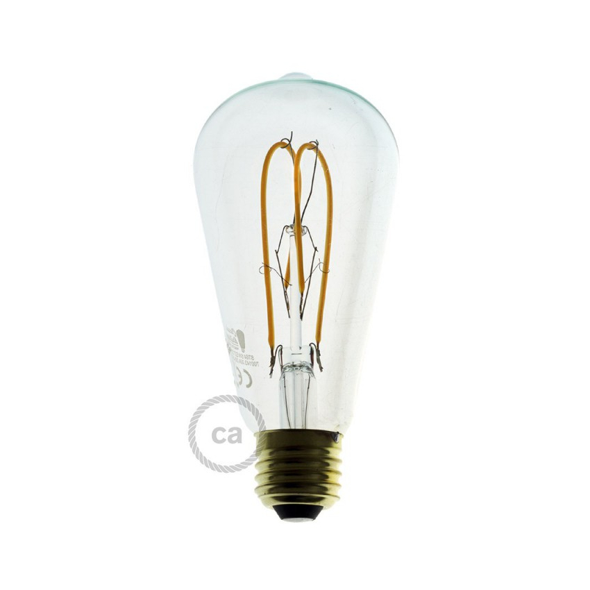 Product of 5W E27 280lm Edison Dimmable LED Filament Bulb ST64 Creative-Cables DL700143 