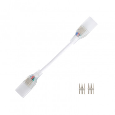 Product Verbindungskabel für LED-Streifen Neon 11/Wm RGB 220V AC 60 LED/m halbrund 180º IP67 nach Mass Schnitt alle 100 cm