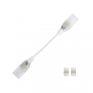 Product van Connectorkabel Neon LED Strip 11 W/m RGB 220V AC 60 LED/m IP67 in te korten om de 100 cm