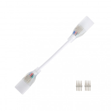 Cavo Connettore Striscia Neon LED 11W/m RGB 220V AC 60 LED/m IP67 su Misura Taglio ogni 100cm