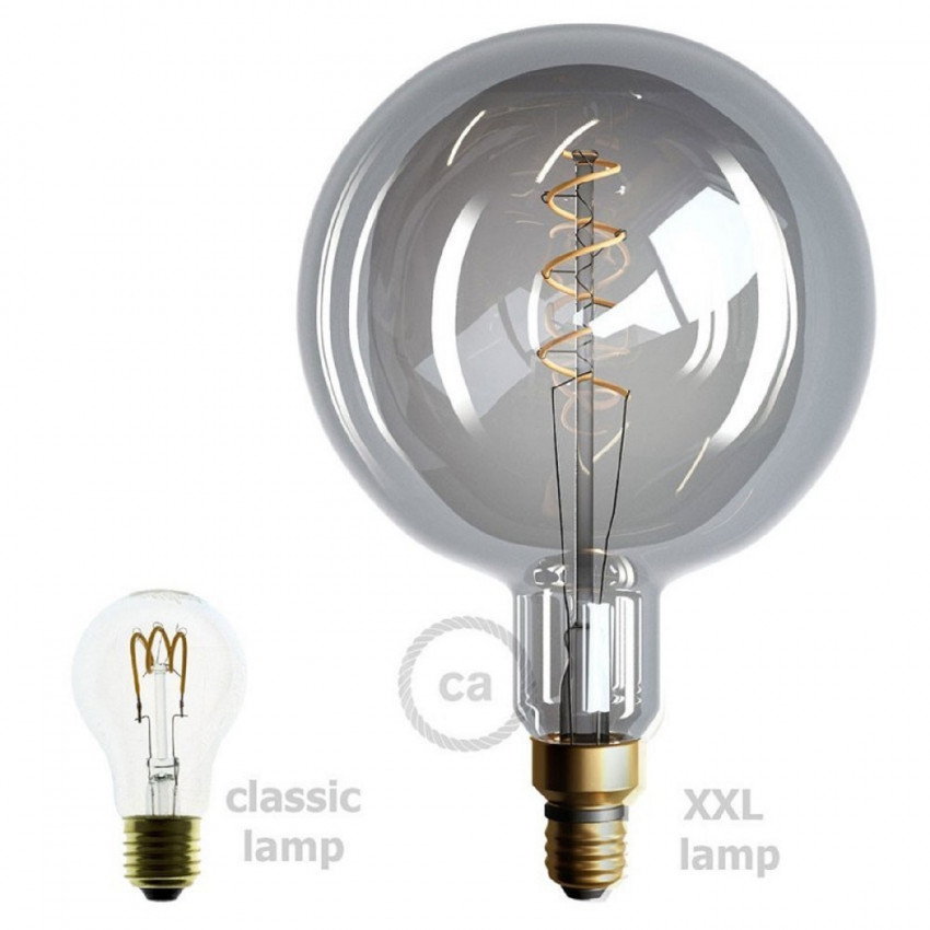 Product van LED Lamp Filament  E27 5W 150lm G200 5W Dimbaar XXL Smoky Creative-Cables DL700307