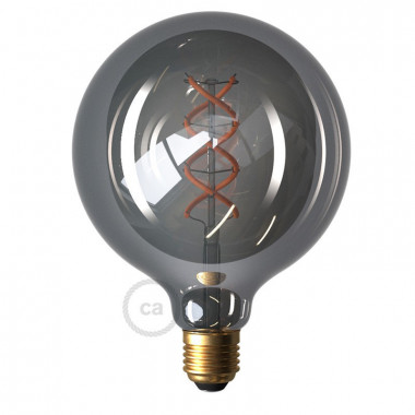 LED-Glühbirne Filament E27 5W 150 lm G125 Dimmbar Smoky Creative-Cables DL700179