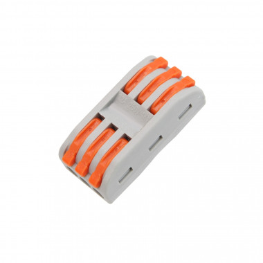 Produkt von 10 Pack Schnellverbinder 3 Eingänge und 3 Ausgänge SPL-3 für Elektrokabel von 0,08–4 mm² 