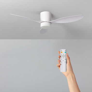 Ventilateur de Plafond LED Silencieux Weimar Blanc 132cm Moteur DC