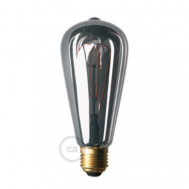 LED-Glühbirne Filament E27 5W 150 lm ST64 5W Dimmbar Smoky Creative-Cables DL700181