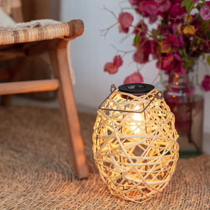 Product of Baihar Rattan Outdoor Solar LED Table Lamp