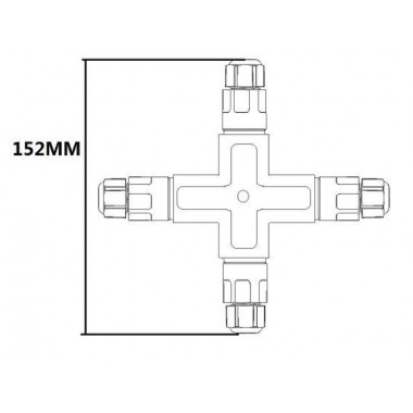 Produit de Connecteur Câble Étanche 3 Contacts Type X avec Connecteur Rapide 0.5mm²- 2.5mm² IP68 