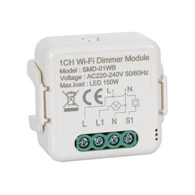 Smart WiFi Compatible Dimmer Switch with Push Button