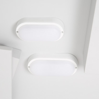 Product van Plafondlamp LED 25W Ovaal Outdoor 96x198 mm IP65 Hublot White