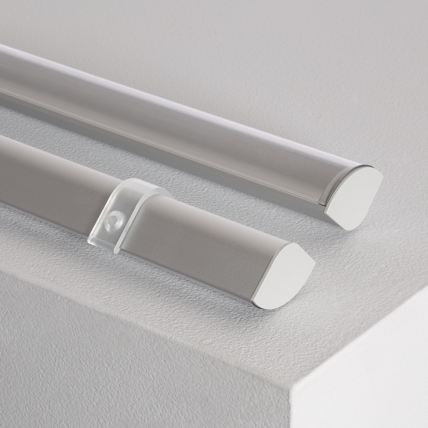 Product van Aluminium hoekprofiel rond 1m voor LED Strip tot 20 mm