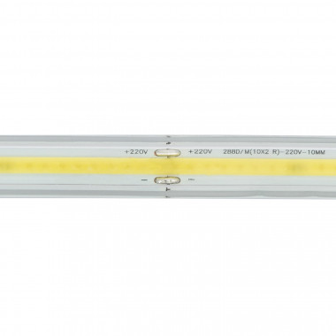 Striscia LED COB Regolabile 220V AC 320 LED/m Bianco Freddo IP65 Larghezza  14mm su Misura Taglio ogni 50cm - Ledkia