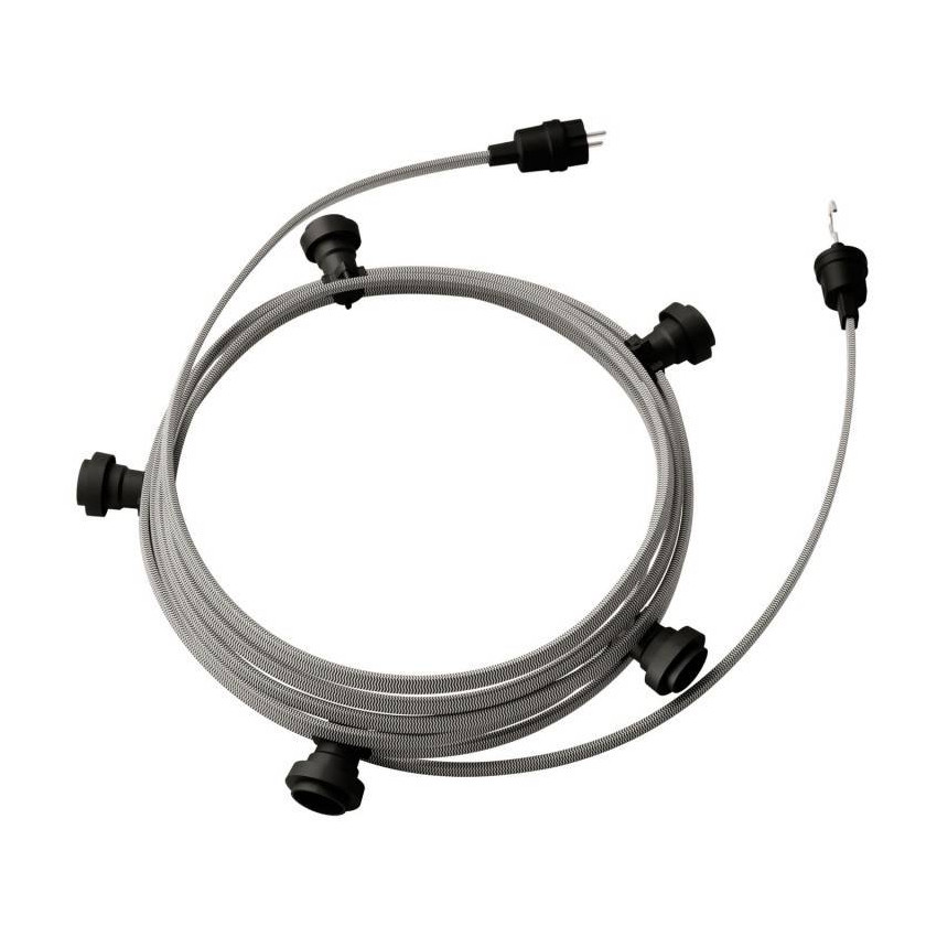 Produkt von Girlande Außen Lumet System 7,5 m mit 5 Lampenfassungen E27 Schwarz Creative-Cables CATE27N075