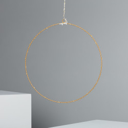Hoop with LED Light Garland