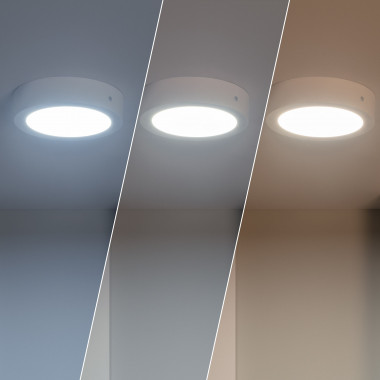 Product van Plafondlamp LED  12W rond SwitchCCT Selecteerbaar Ø170 mm Dimmen Compatibel met RF V2 Controller