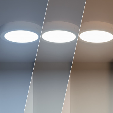 Product van Plafondlamp LED 18W rond SwitchCCT Selecteerbaar Ø225 mm Dimmen Compatibel met RF V2 Controller